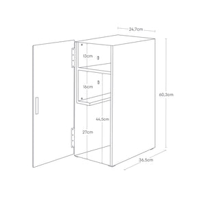 Konsollmøbel med uttrekkshyller for kontrollere og kabler