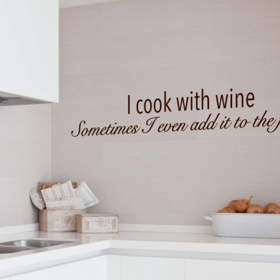 I cook with wine