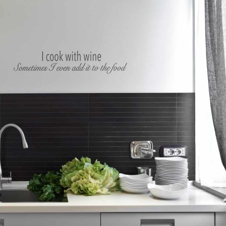 I cook with wine
