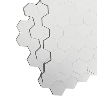 Hexagon hvit matt selvklebende veggfliser