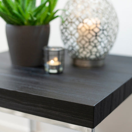 Quadro kontaktplast sort med malt treverk-struktur, ekstra tykk kvalitet