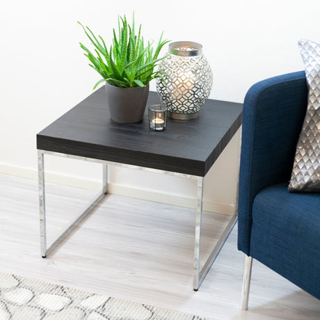 Quadro kontaktplast sort med ekstra dyp struktur, viser malt treverk-effekt