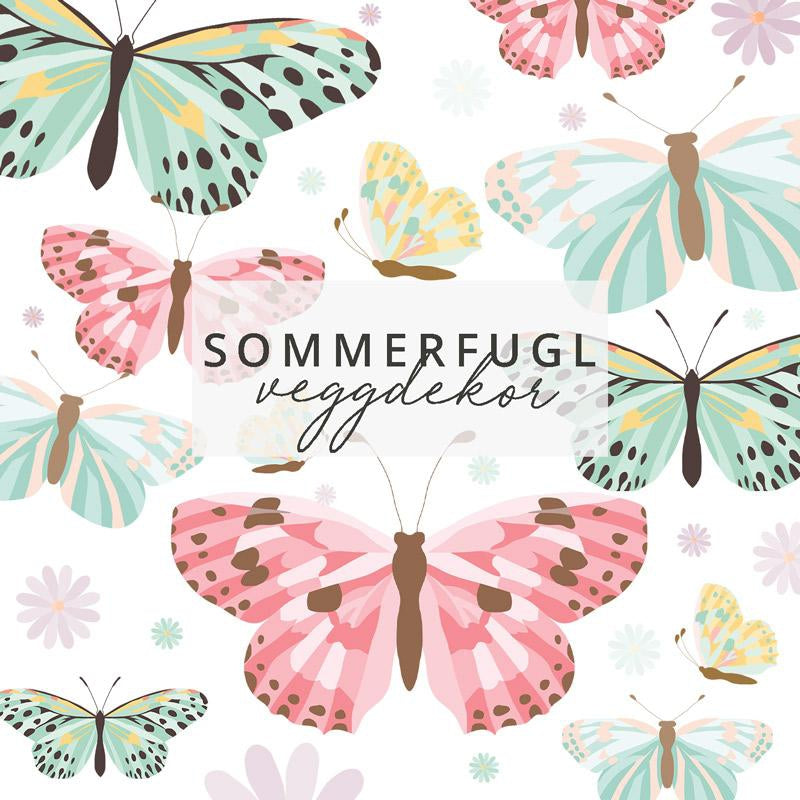 Sommerfugl klistremerker