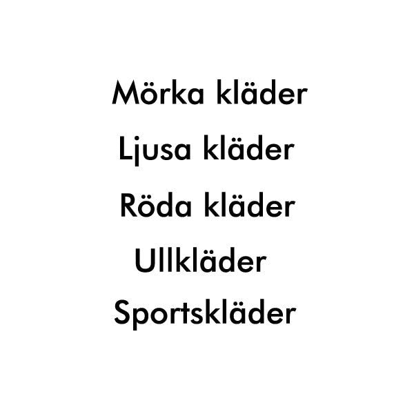 Klädikoner, svenska