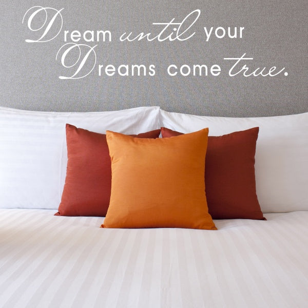 Dream until your dreams come true
