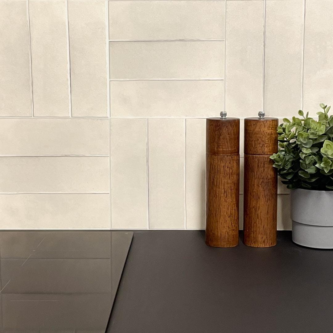 8-pk Katja sand selvklebende fliser