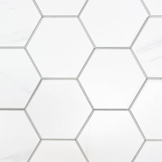 Väggplattor i sten hexagon marmor
