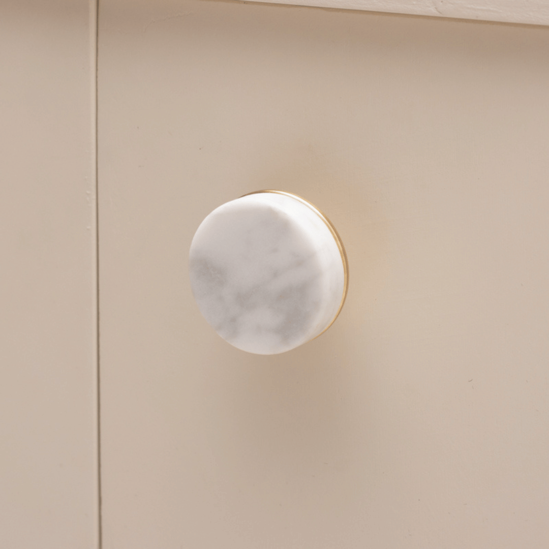 Parisknopp, marmor 28 mm