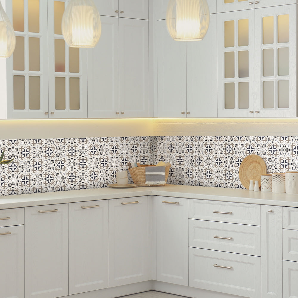 8-pk Barcelona selvklebende fliser